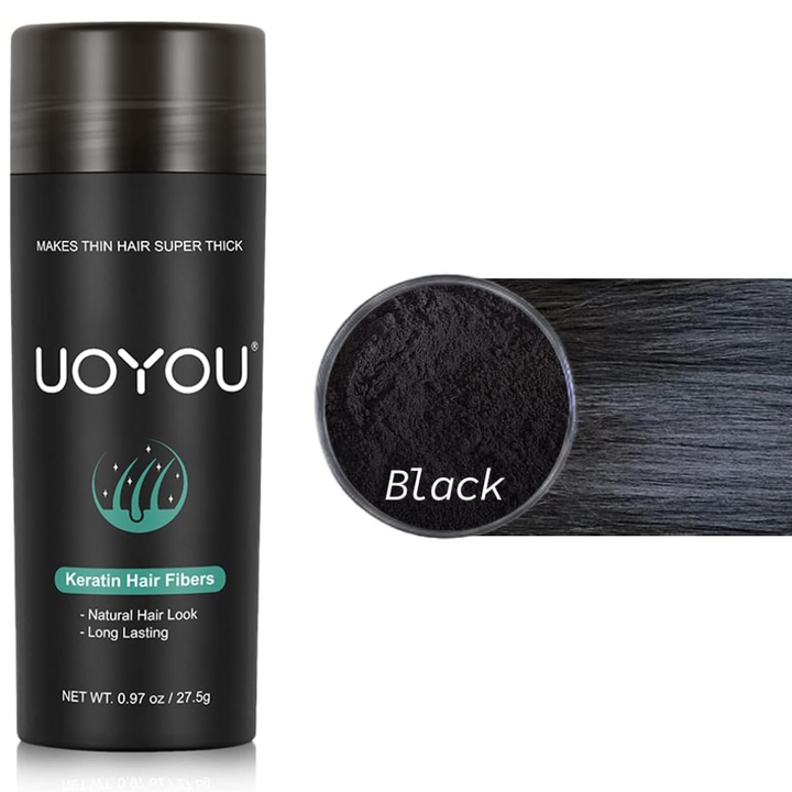 Hair Fibres for Thinning Hair - 27.5g Bottle with {Applicator} - UOYOU
