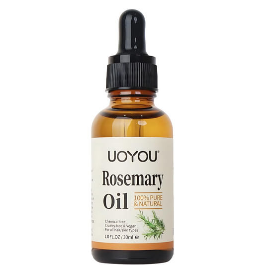 UOYOU Rosemary Oil for Hair Growth 30ml, Pure Organic Hair Growth, Rosemary Hair Oil for Dry Damaged Hair, Beard, Eyebrows, Eyelashs Growth & Hair Loss