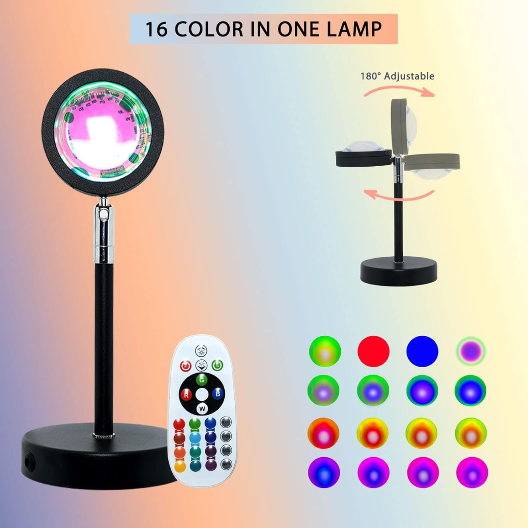 Sunset Lamp Projector - 16 Colors