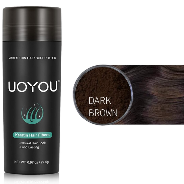 Hair Fibres for Thinning Hair - 27.5g Bottle with {Applicator} - UOYOU