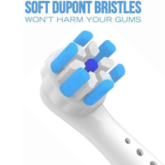 Electric Toothbrush Replacement Heads  -  (16 Pack, Black) - UOYOU