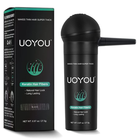 Hair Fibres for Thinning Hair - 27.5g Bottle with {Applicator} - UOYOU