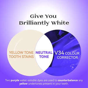 Purple Teeth Whitening Toothpaste - V34 Purple Corrector Toothpaste