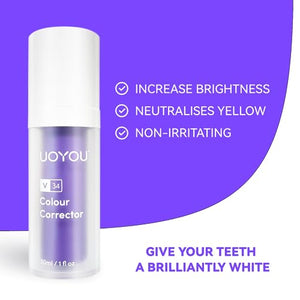 Purple Teeth Whitening Toothpaste - V34 Purple Corrector Toothpaste