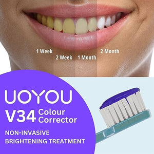 Purple Teeth Whitening Toothpaste - V34 Purple Corrector Toothpaste